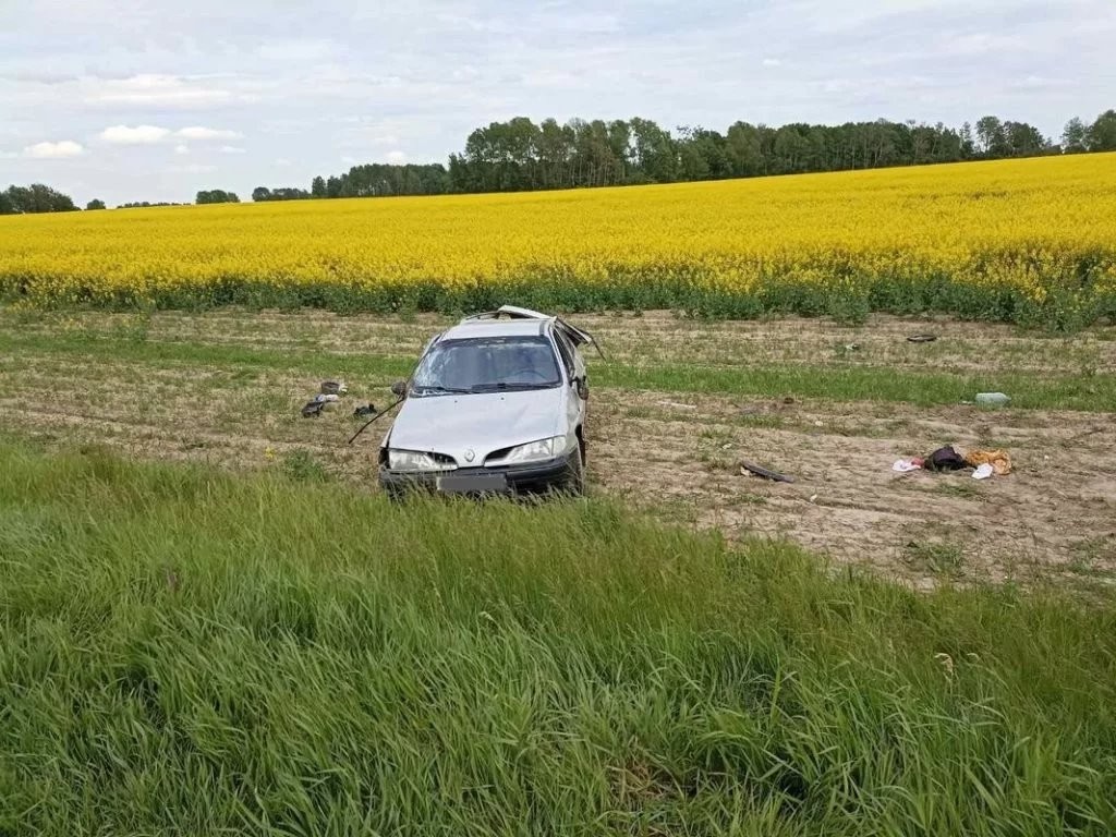 72-летний водитель из Брестской области перевернулся на «Рено» и попал в реанимацию