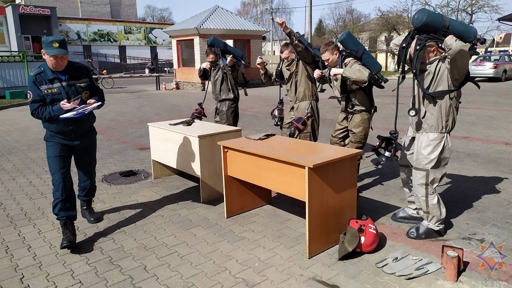 Соревнования по многоборью спасателей прошли в Бресте