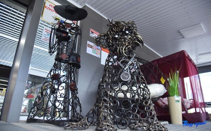 Посмотрите, какие красивые кованые скульптуры появились в Барановичах