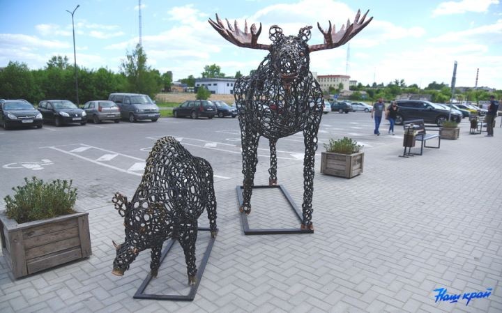 Посмотрите, какие красивые кованые скульптуры появились в Барановичах