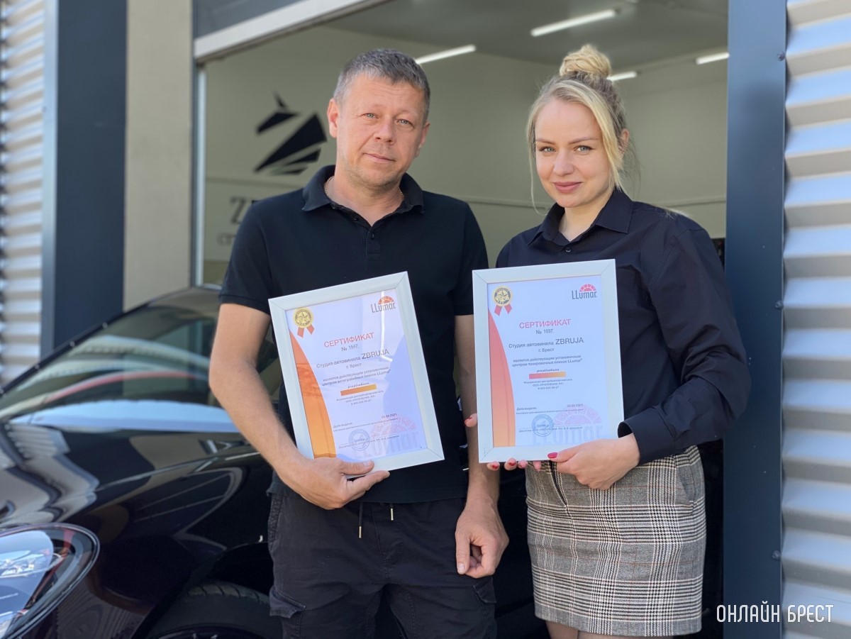 Первый сертифицированный установочный центр антигравийных и тонировочных пленок LLumar в Бресте – студия автовинила и детейлинга «ZBRUJA»