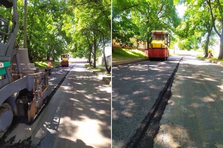 В Бресте по ул. Кижеватова укладывают новый асфальт