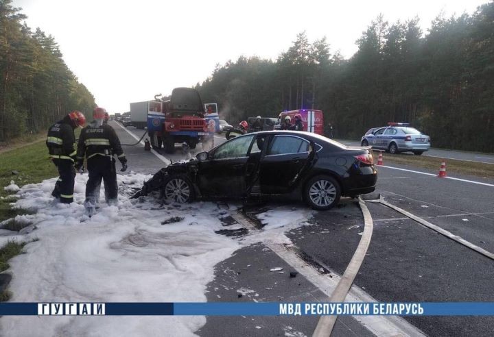 Водитель с 3-летним ребенком в больнице. Подробности ДТП на М1 в Брестской области