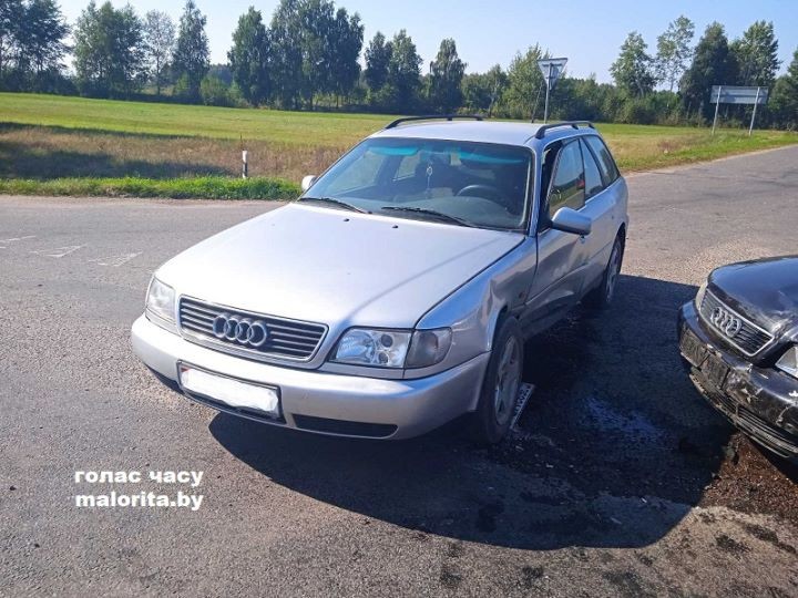 Две «Ауди» не разъехались в Малоритском районе