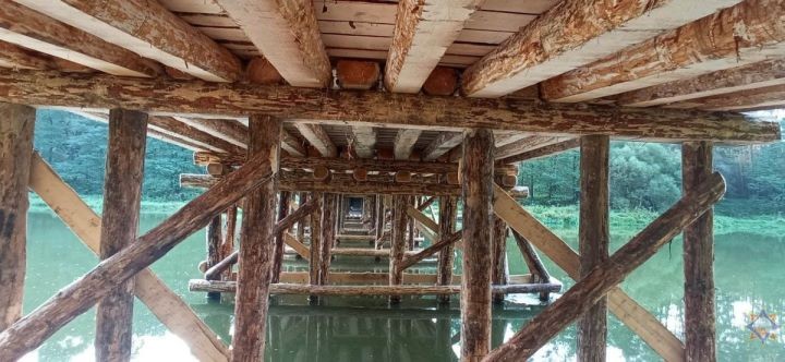 Пинские понтонщики соорудили мост для съёмок фильма