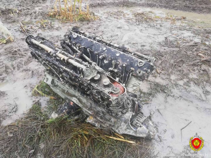 Останки летчика обнаружены в сбитом в войну самолете в Кобринском районе