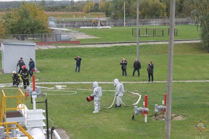 На объектах нефтеперекачивающей станции «Кобрин» проведены тренировочные тактико-специальные учения