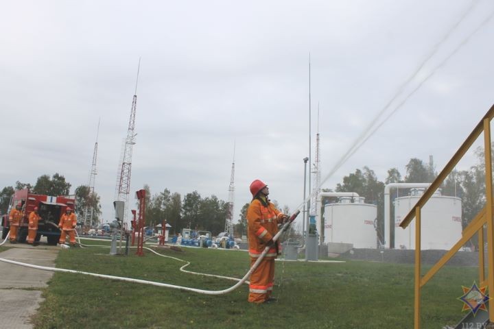 На объектах нефтеперекачивающей станции «Кобрин» проведены тренировочные тактико-специальные учения