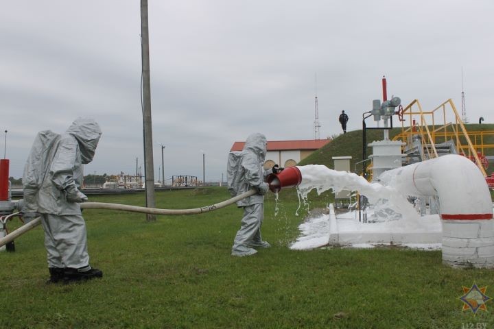 На объектах нефтеперекачивающей станции «Кобрин» проведены тренировочные тактико-специальные учения