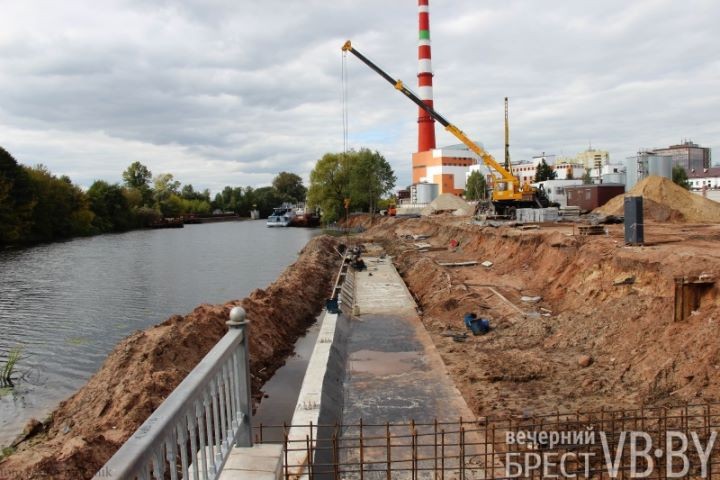 Обустройство Набережной в Бресте выходит на финишную прямую