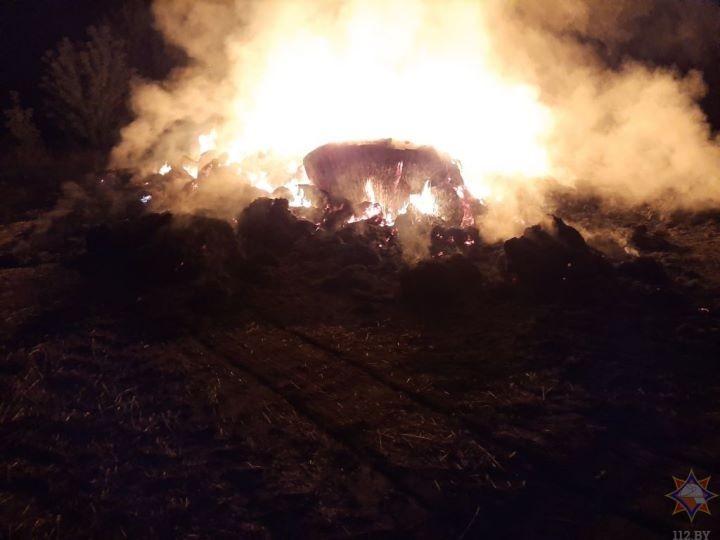В Пинском и Ивацевичском районах горела солома.