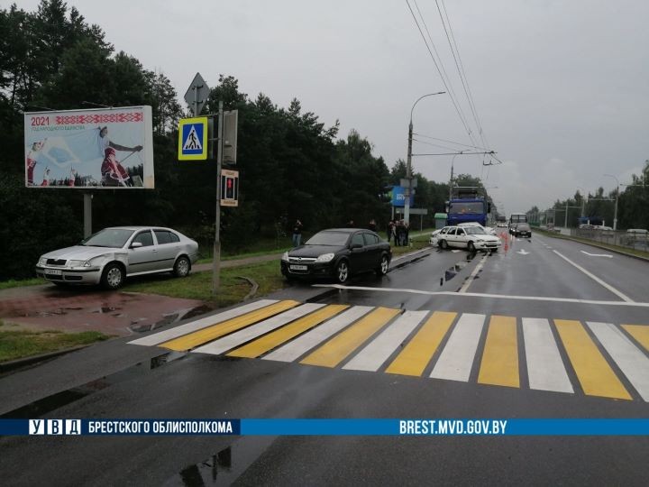 В Бресте произошло ДТП из 5 машин