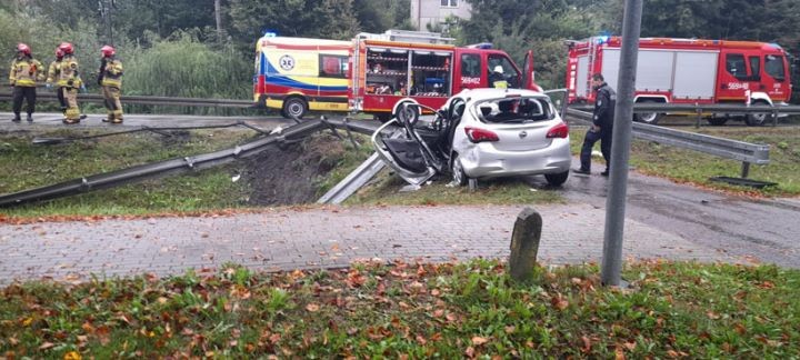 В Польше Opel столкнулся с грузовиком, которым управлял белорус. Женщину из легковушки доставляли в больницу на вертолете