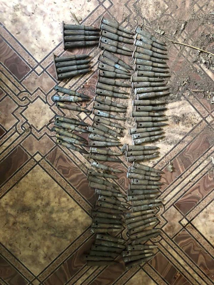 У жителя Пинского района изъяли боевой арсенал Первой мировой войны