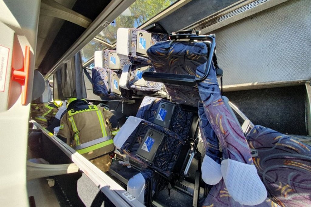 В Польше перевернулся автобус из Беларуси