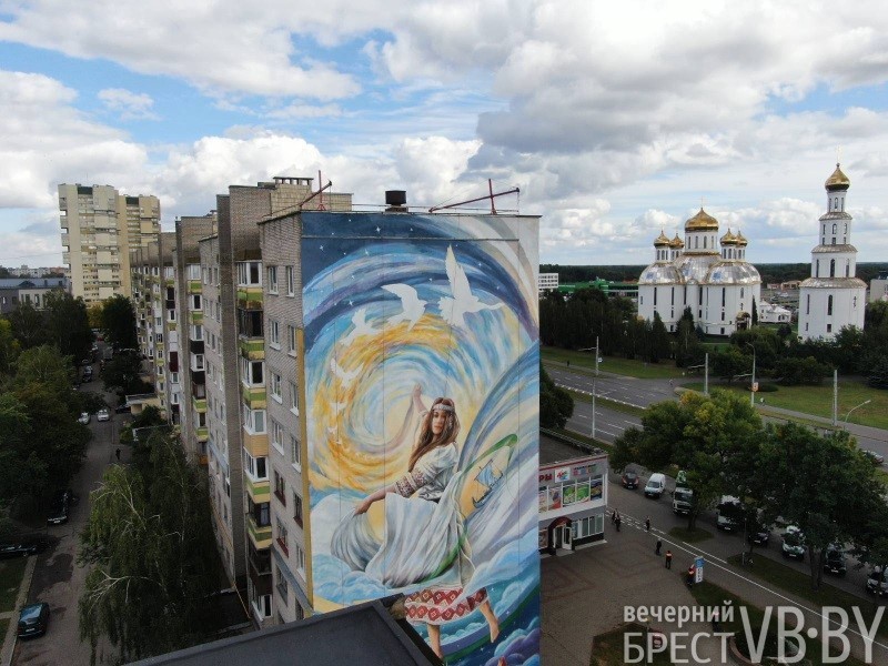 Новы мурал з’явіўся ў Брэсце