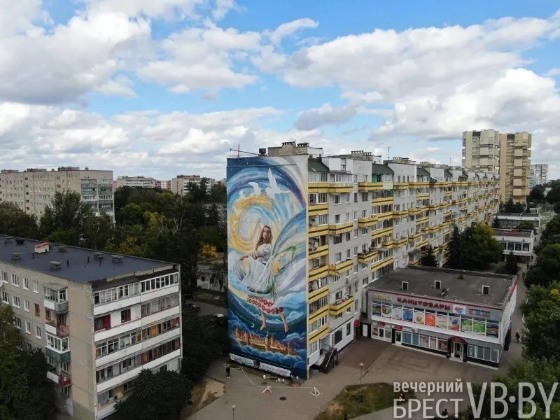 Новы мурал з’явіўся ў Брэсце