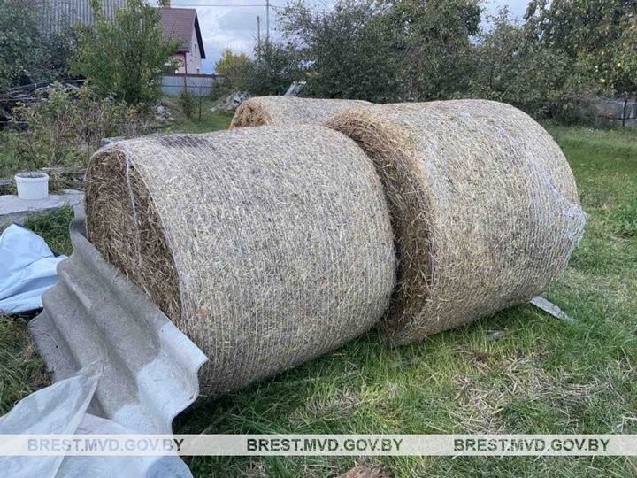 Кто-то позвонил в милицию. У пенсионера в Брестском районе нашли украденную солому