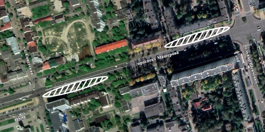 Какие остановки общественного транспорта временно закрывают в Бресте?