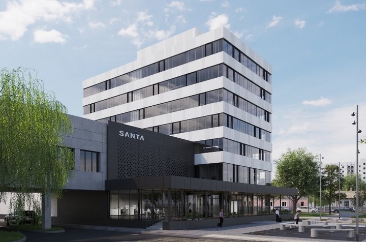 Как в Бресте обретает стройность и новый облик будущий офис группы компаний «SANTA»