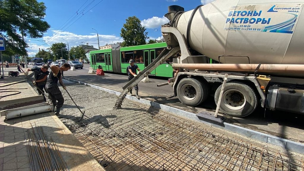 Продолжаются работы по ремонту остановочных пунктов в Бресте