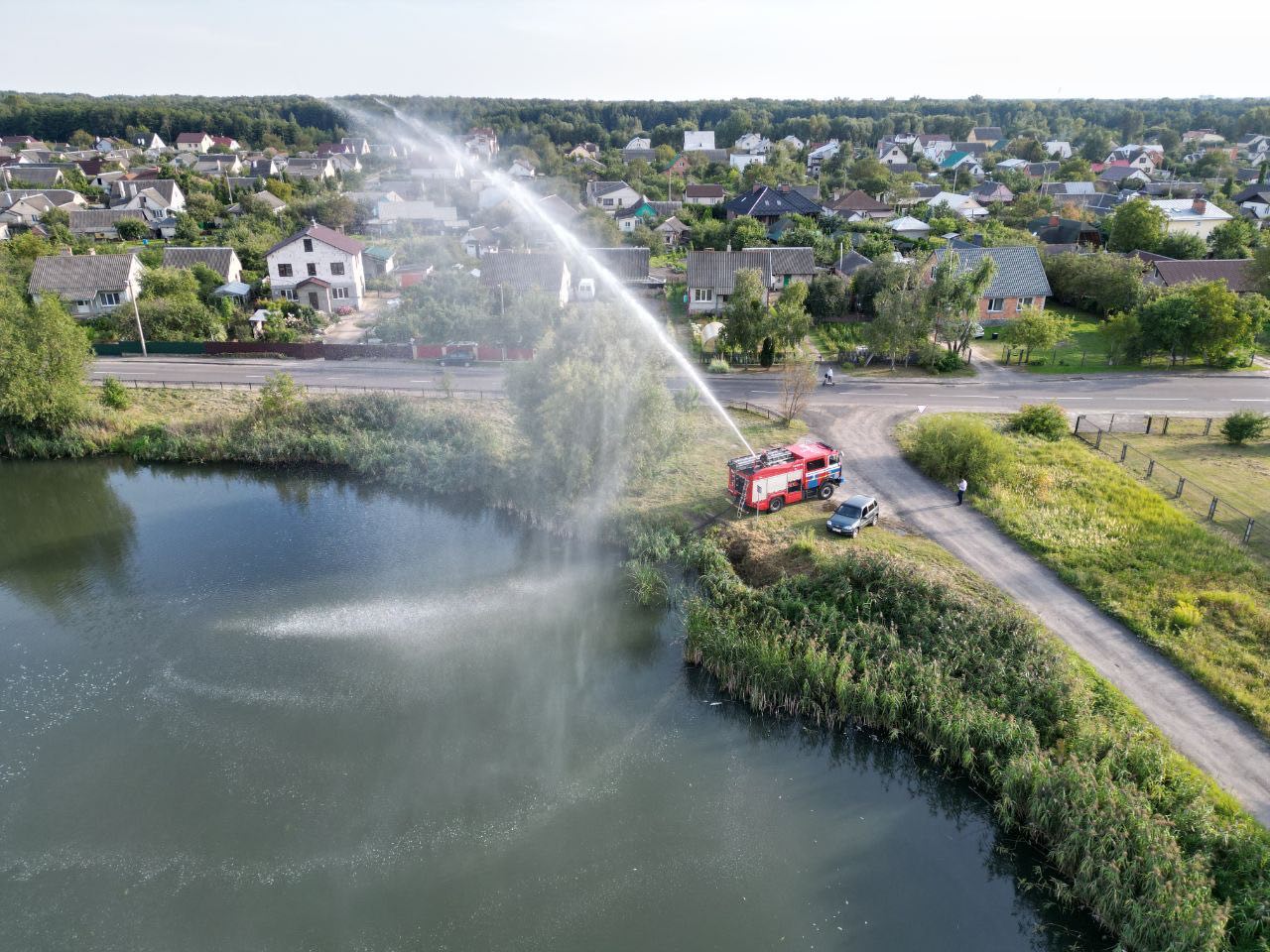 В Бресте озеро Вычулки подключили к «искусственному дыханию»