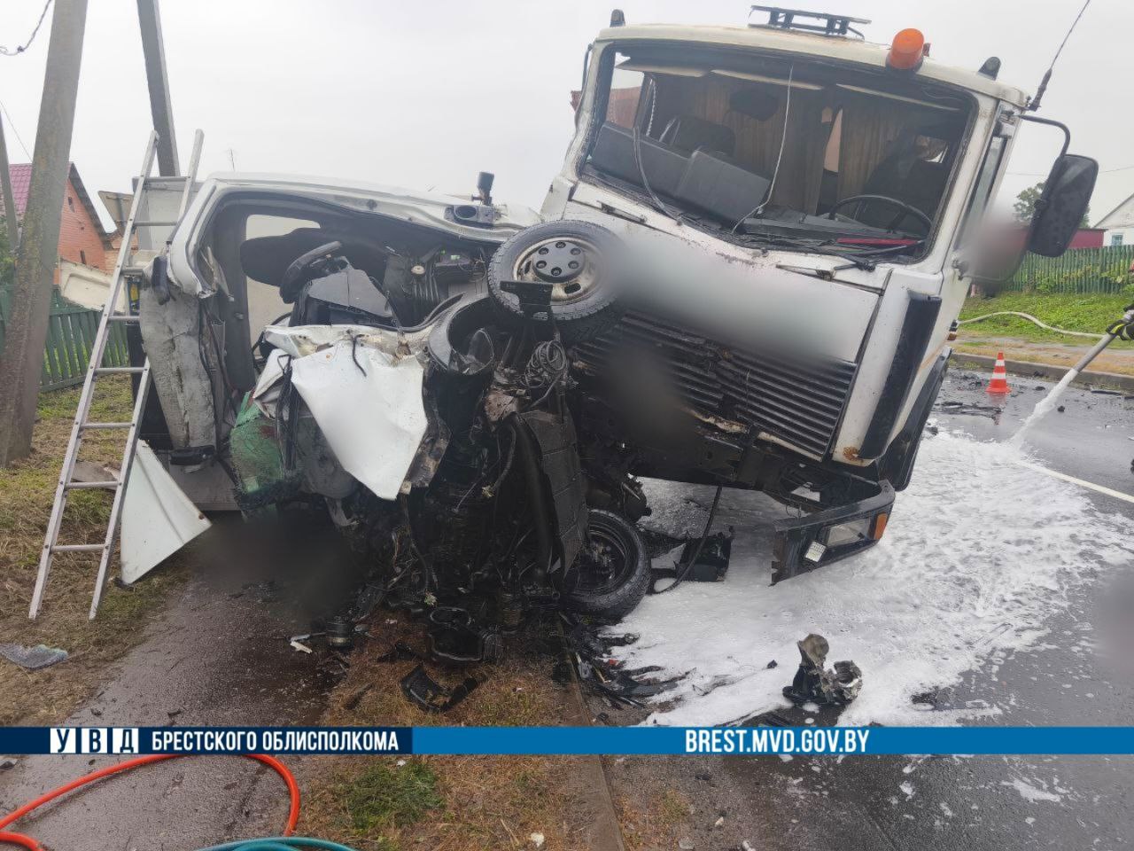 В Столинском районе столкнулись «МАЗ» и «Iveco» 