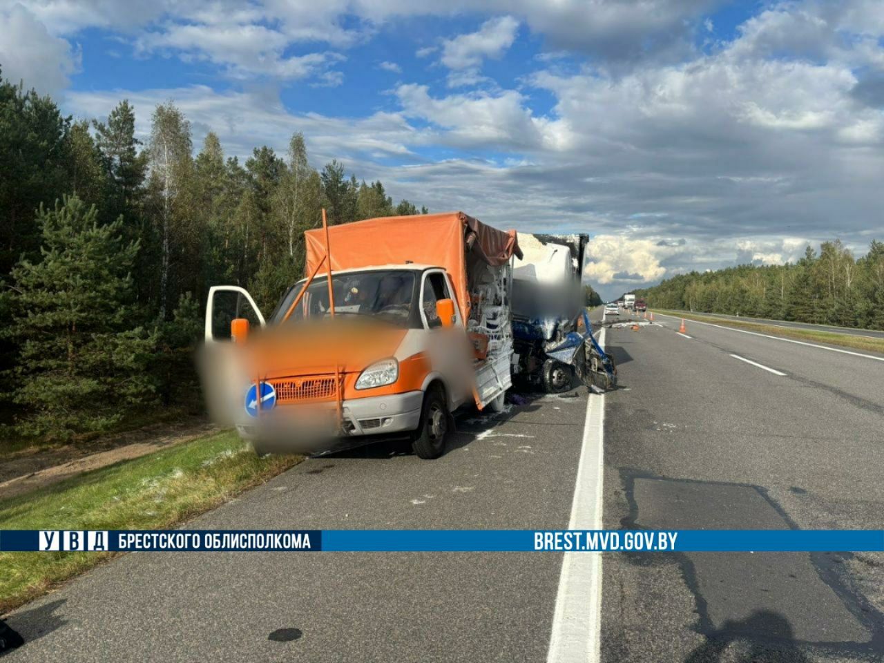 Уснул за рулем — столкнулся с дорожной службой: подробности ДТП в Брестской области