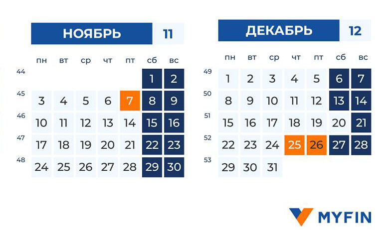 В ноябре белорусов ждут большие выходные — как будем отдыхать и работать