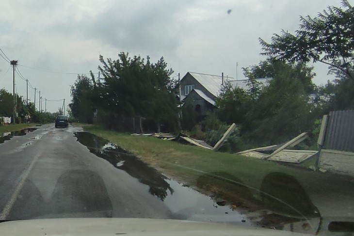 Серьёзные последствия непогоды в Антополе 25 августа