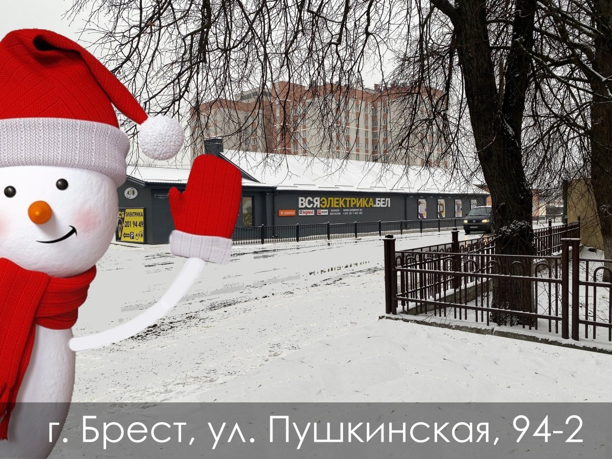 Магазин «Вся электрика» на Пушкинской поздравляет покупателей и партнеров с Рождеством и Новым годом!