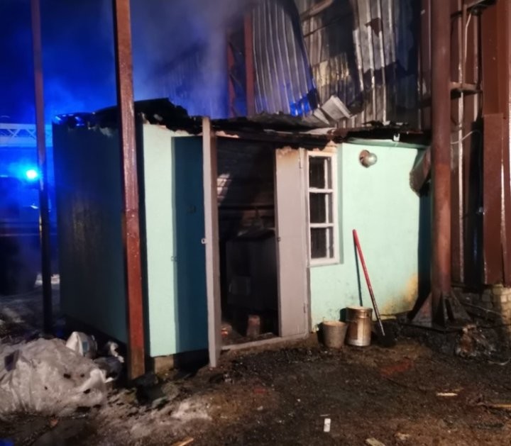 В Кобрине произошел пожар в помещении котельной