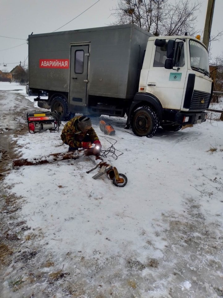 В Пинском районе устранили аварию на сетях водопровода