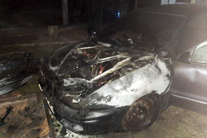 В Брестской области горел автомобиль