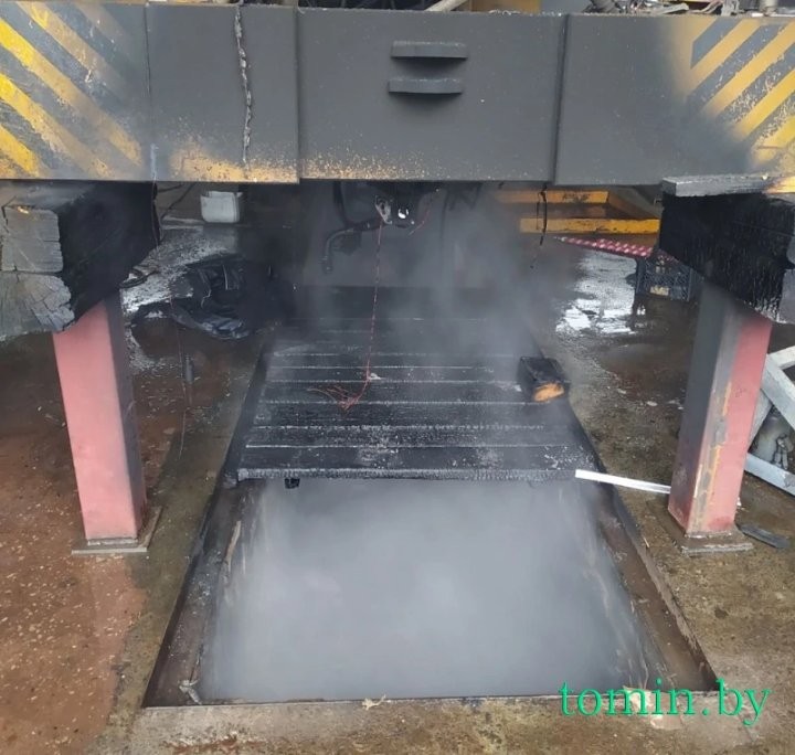 В Бресте произошел пожар в мастерских на Бауманской