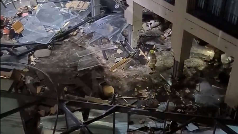 В Германии лопнул гигантский аквариум. Погибло 1,5 тысячи рыб