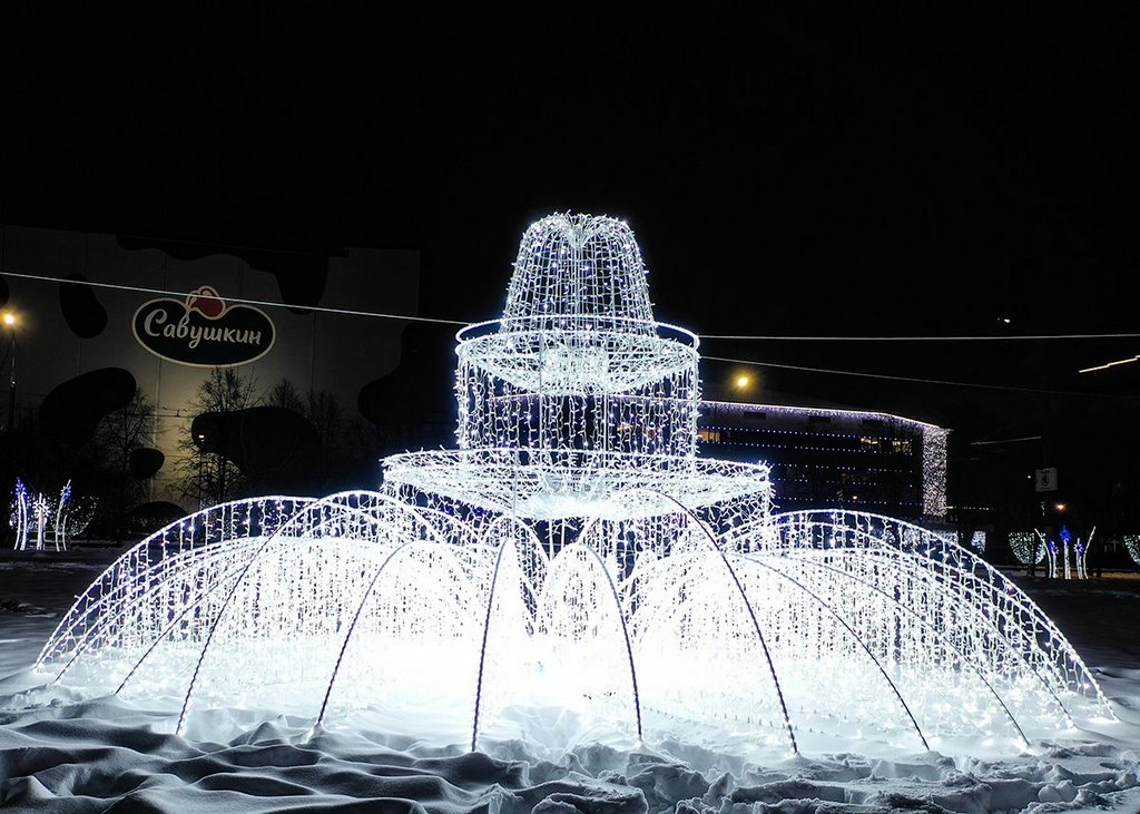 Парк Мира в Бресте украсят к новогодним праздникам километрами мерцающих огней