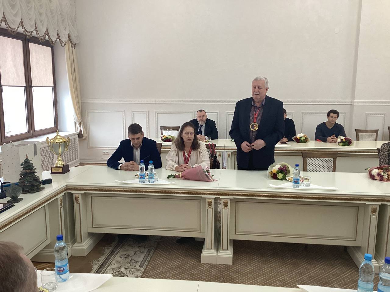 В брестском горисполкоме чествовали женскую волейбольную команду «Прибужье».