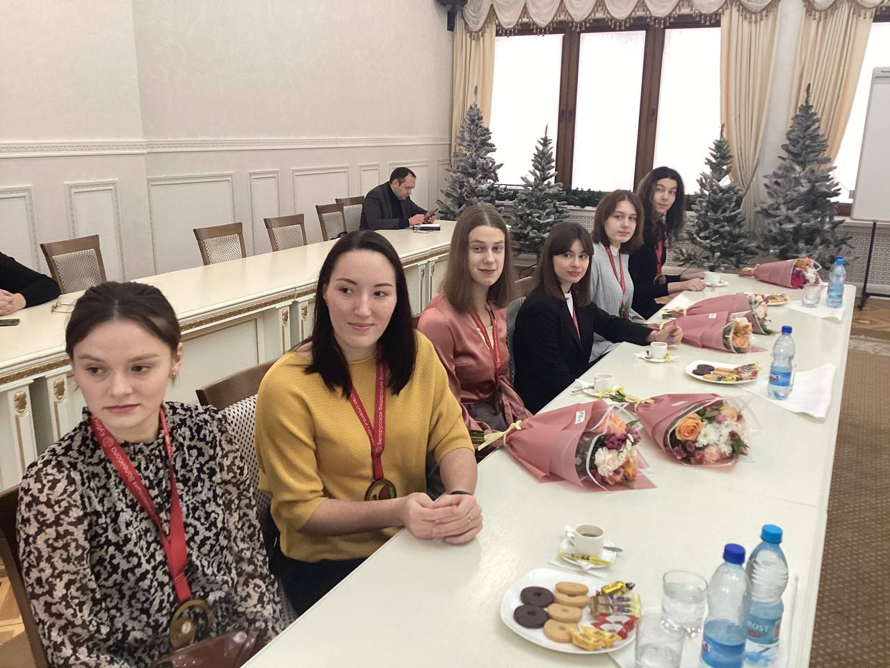 В брестском горисполкоме чествовали женскую волейбольную команду «Прибужье».