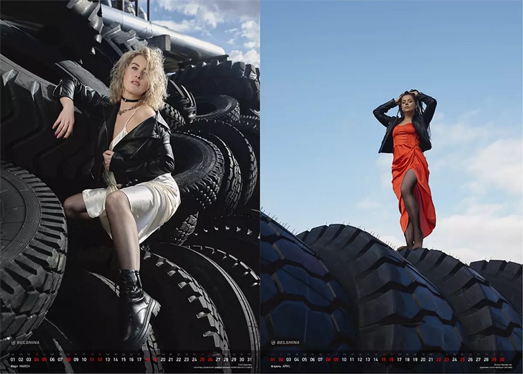 «Белшина» выпустила календарь с сотрудницами. Вот что получилось