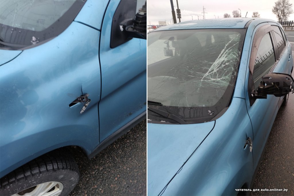 С фуры в лобовое летит льдина. Кто будет виноват, если она разобьет стекло?