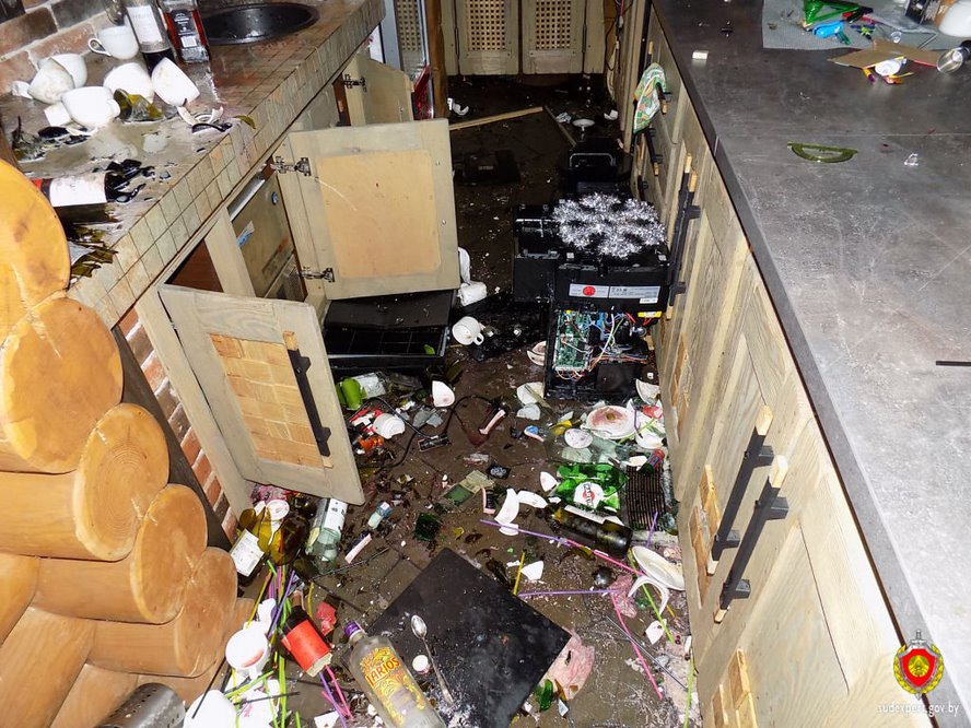 Пьяный мужчина разгромил агроусадьбу в Кобринском районе