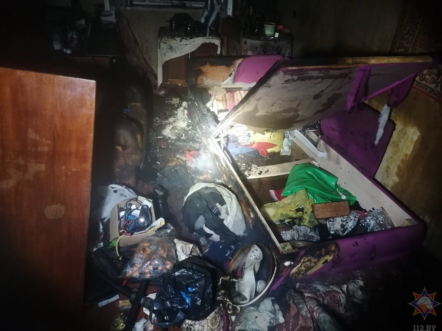 Хозяйку нашли на полу. Ночной пожар 2 января на Бр.Дивизий в Бресте