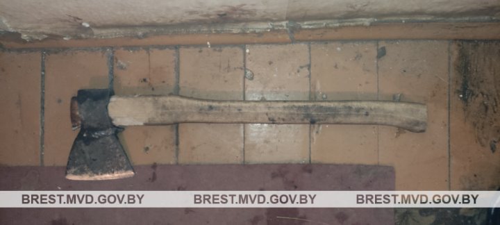 Топором «воспитывал» женщину житель Барановичей