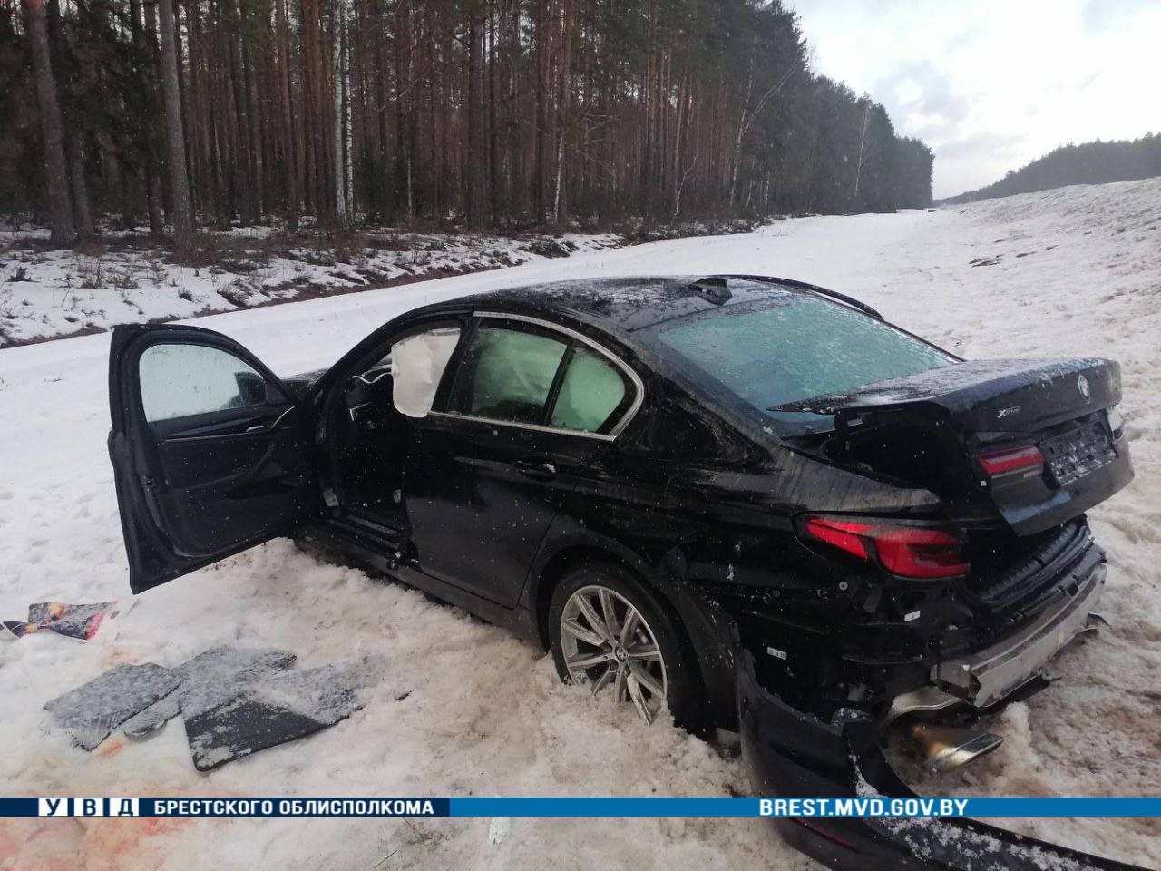 Водитель из Бреста попал в ДТП на BMW