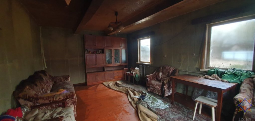 Мужчину спасли при пожаре в Кобринском районе