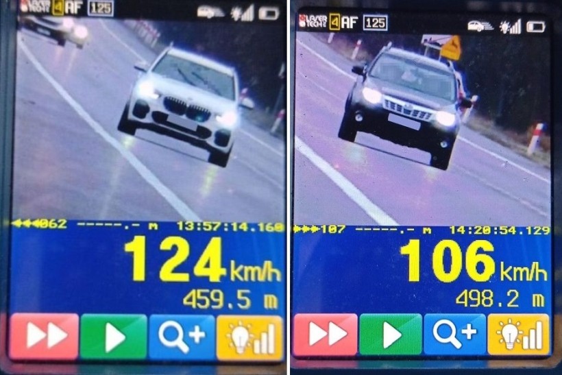 В Польше в один день в одном месте наказали за скорость двух белорусов