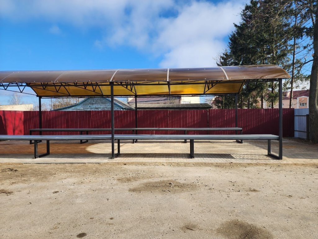 Вот так выглядят новые торговые ряды для реализации продукции с огорода