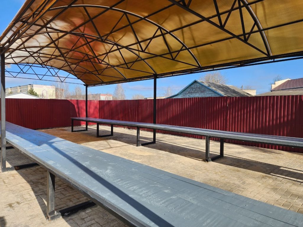 Вот так выглядят новые торговые ряды для реализации продукции с огорода