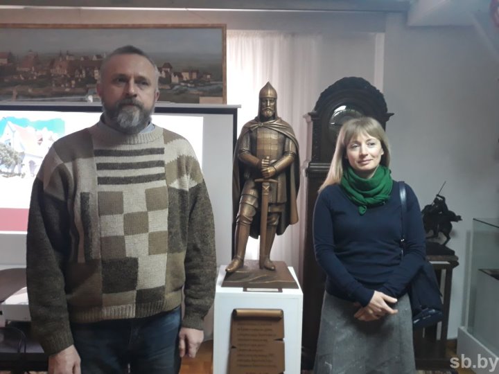 В Бресте презентовали скульптуру воеводы Тита, защитившего город от набега в 1282 году